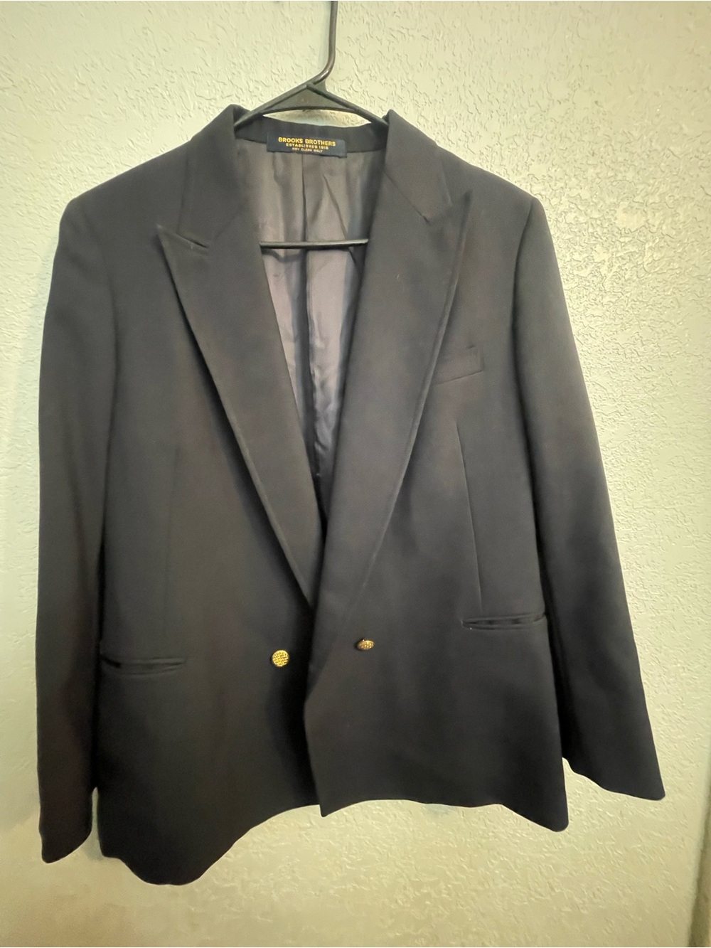 Brooks Brothers women’s  Dark Navy Double-Breasted Blazer with Gold Buttons
